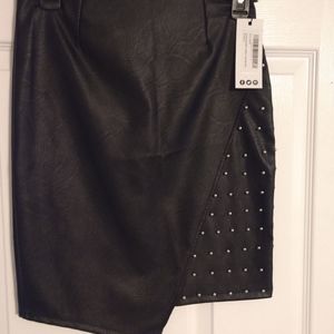 Studded mini skirt